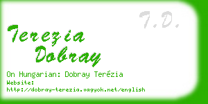 terezia dobray business card